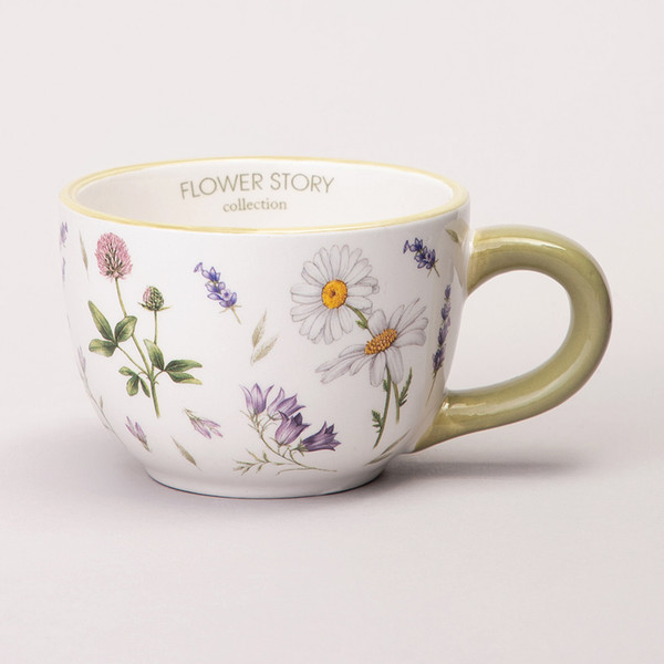 Изображение товара Чашка с блюдцем Agness Flower Story 358-2178