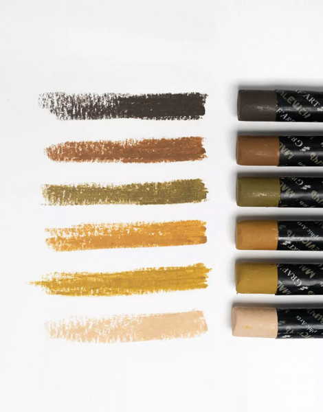 Изображение товара Набор масляной пастели Малевичъ 810040 (6шт, коричневый)