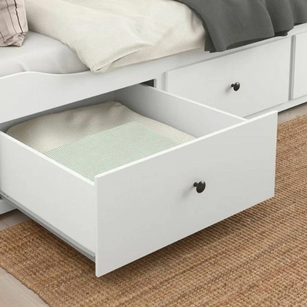 Изображение товара Кровать-тахта ММЦ Кантри 80x200 с ящиками (белый лак)