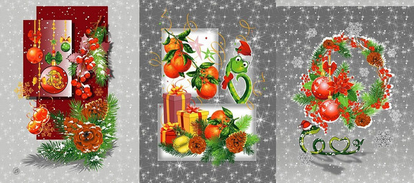 Изображение товара Набор полотенец Миланка 47x60 / 2026 (3шт, рогожка)