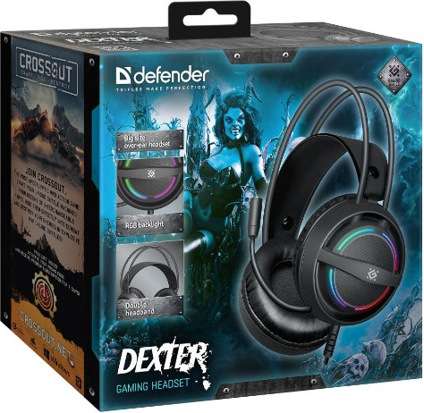 Изображение товара Наушники-гарнитура Defender Dexter RGB / 64595