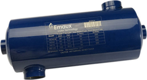 Изображение товара Теплообменник для бассейна Emaux Вертикальный HE (120Вт)