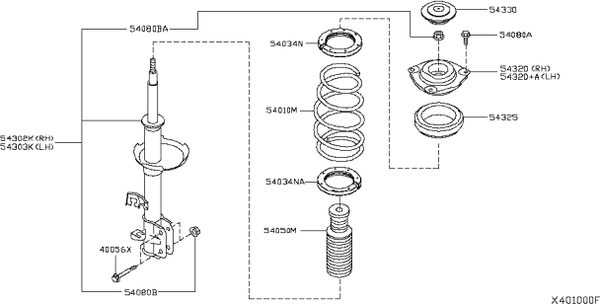 Изображение товара Опора амортизатора подвески Nissan/Infiniti  55018ZN90A