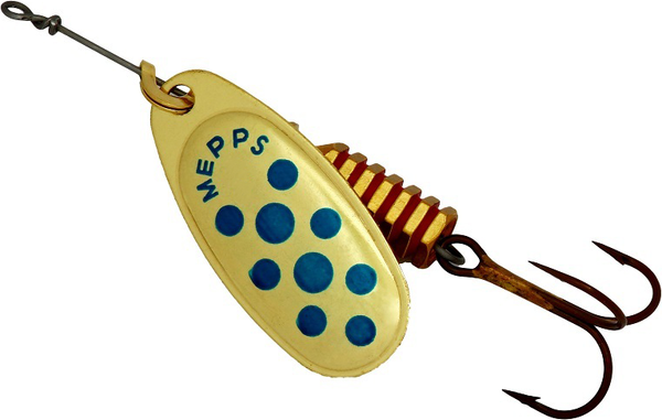 Изображение товара Блесна Mepps Comet 5 Gold/Blue Dots / 529346