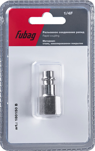Изображение товара Штуцер пневматический Fubag 1/4 "F / 180150 B