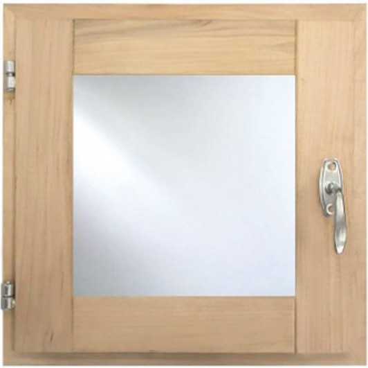 Изображение товара Окно для бани Везувий Рама Ольха / Стеклопакет (60x60)