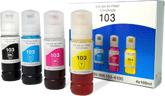 Изображение товара Комплект контейнеров с чернилами NV Print NV-INK103-4100