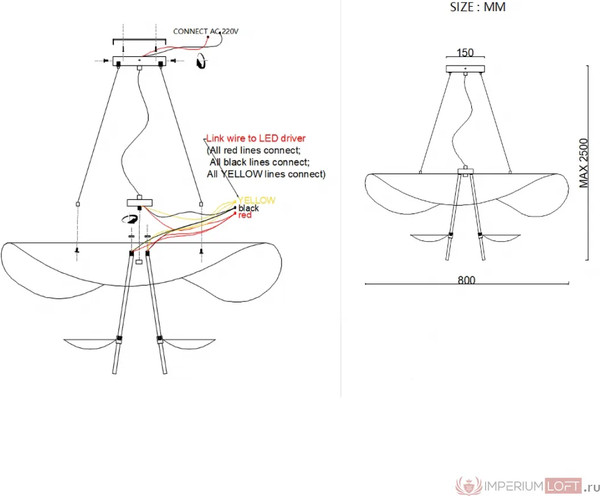 Изображение товара Потолочный светильник Imperiumloft COVERT01 / 178135-26