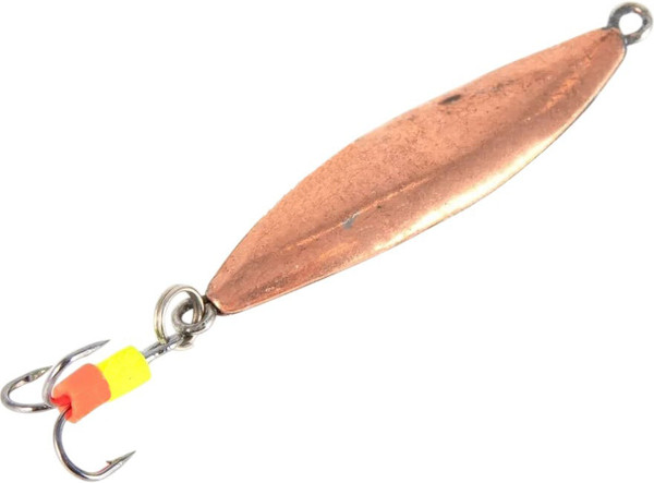 Изображение товара Блесна Yaman Пиявка с тройником 30мм 4.5г / Я-БВ102 (никель/медь)