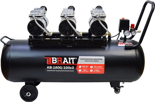 Изображение товара Воздушный компрессор Brait KB-1800/100X3