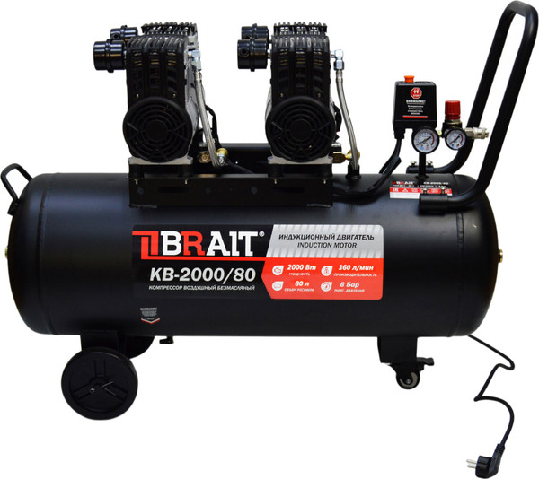 Изображение товара Воздушный компрессор Brait KB-2000/80