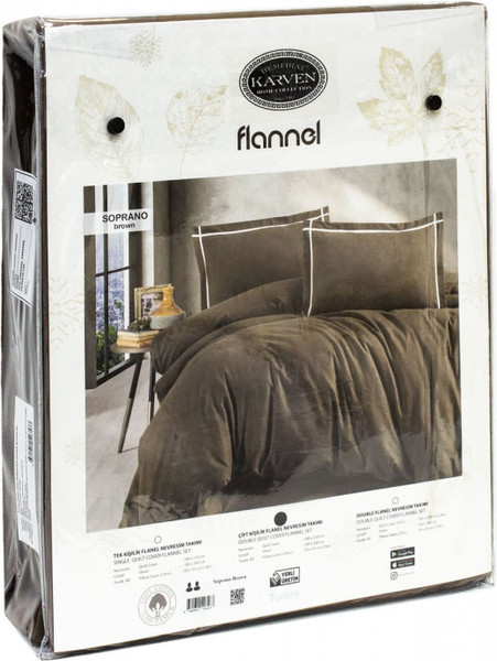 Изображение товара Комплект постельного белья Karven Soprano Brown Евро / N244
