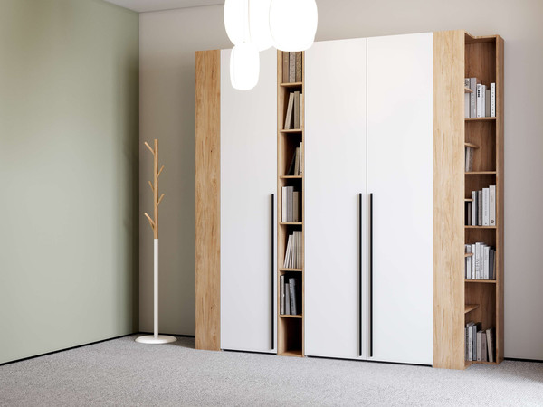 Изображение товара Стеллаж Мебельград Ренн торцевой (дуб натуральный светлый)