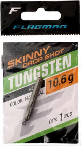 Изображение товара Грузило рыболовное Flagman Fishing Tungsten Skinny Drop Shot / FTSDS106 (10.6г)