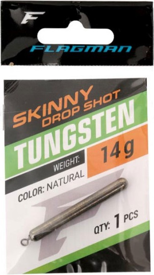 Изображение товара Грузило рыболовное Flagman Fishing Tungsten Skinny Drop Shot / FTSDS014 (14г)