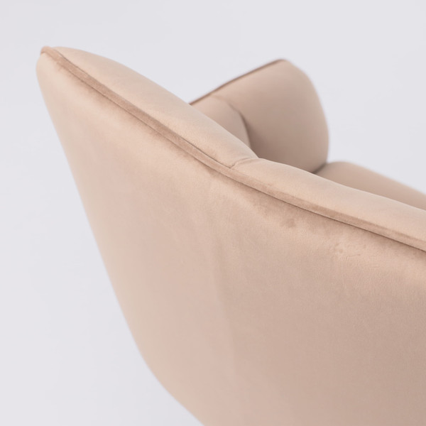 Изображение товара Кресло мягкое AksHome Virginia Поворотное (велюр капучино HCJ-11/черный)