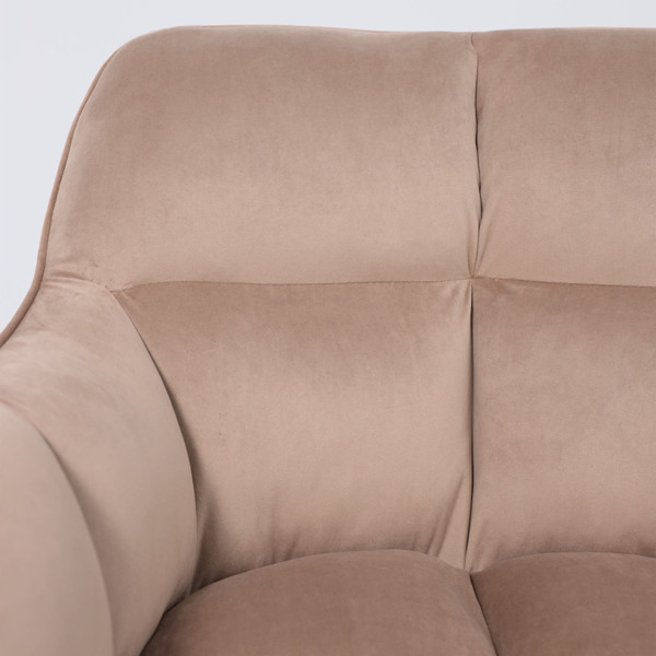 Изображение товара Кресло мягкое AksHome Virginia Поворотное (велюр капучино HCJ-11/черный)