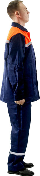Изображение товара Комплект рабочей одежды Барсегян Л.Р. Рабочий-2 (р.64-66, 170-176, темно-синий/оранжевый)