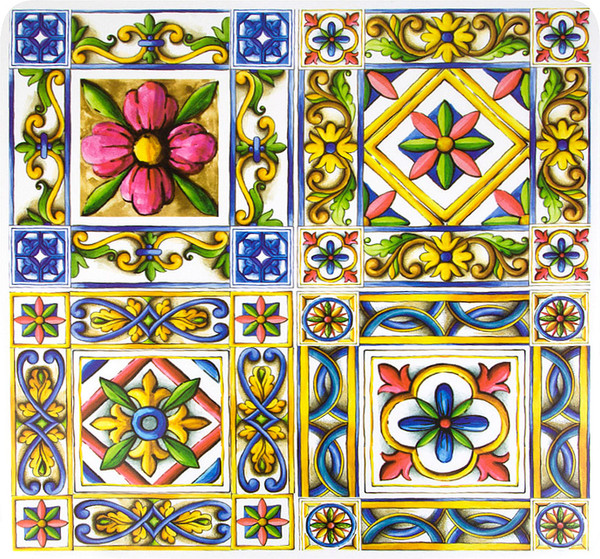 Изображение товара Набор плейсматов Nouvelle Майолика / 4430651-Н4 (4шт)