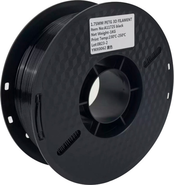 Изображение товара Пластик для 3D-печати Kingroon Petg 1.75мм / HC087 (1кг, черный)