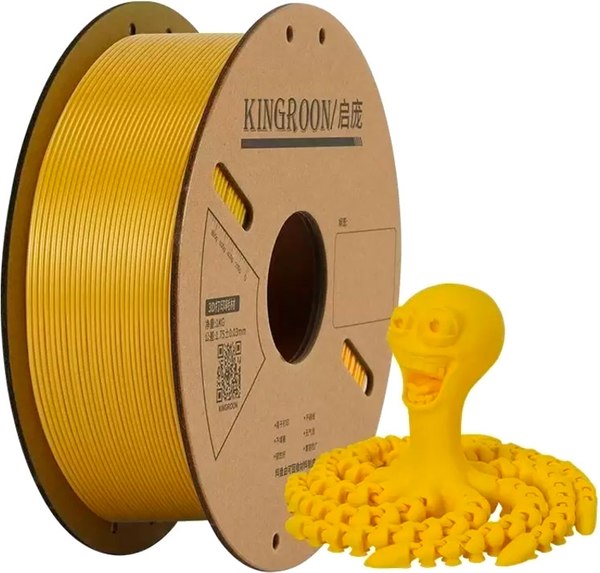 Изображение товара Пластик для 3D-печати Kingroon PLA 1.75мм / NPLA013 (1кг, золотистый)