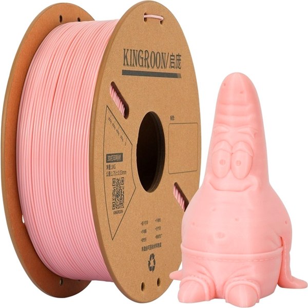 Изображение товара Пластик для 3D-печати Kingroon PLA 1.75мм / NPLA016 (1кг, розовый)