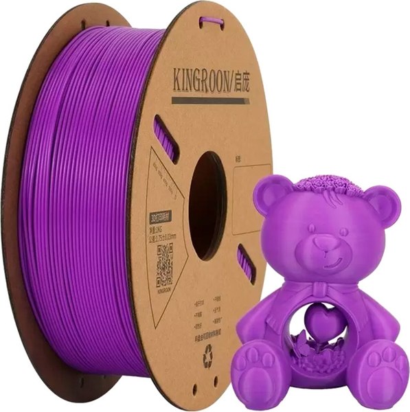 Изображение товара Пластик для 3D-печати Kingroon PLA 1.75мм / NPLA009 (1кг, фиолетовый)
