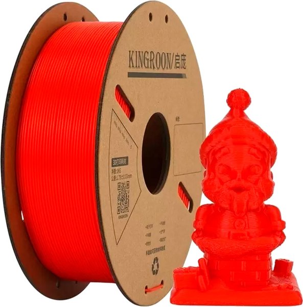 Изображение товара Пластик для 3D-печати Kingroon PLA 1.75мм / NPLA010 (1кг, красный)