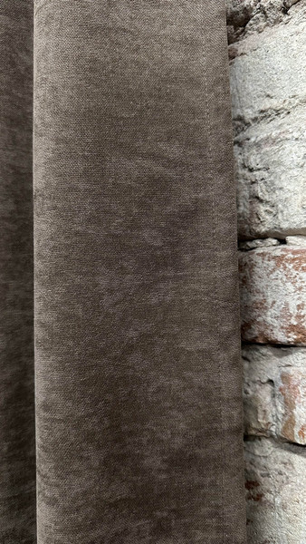 Изображение товара Шторы КронасМАрт Канвас 200x250 (2шт, шоколад)