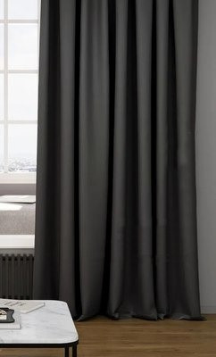 Изображение товара Комплект штор КронасМАрт Блэкаут 150x250 (2шт, антрацит)
