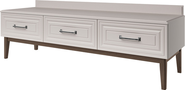 Изображение товара Тумба Bravo Мебель Гориция ТВ (персидский жемчуг/лак льняной)