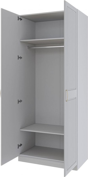 Изображение товара Шкаф Bravo Мебель Мэгги ШР-2 (белый снег/лак белый)