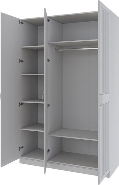 Изображение товара Шкаф Bravo Мебель Мэгги ШР-3 (белый снег/лак белый)