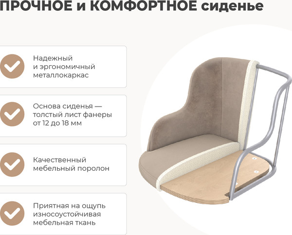 Изображение товара Сиденье для стула Sheffilton SHT-ST39-4 (стальной серый)