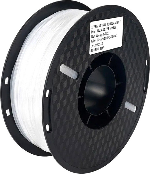 Изображение товара Пластик для 3D-печати Kingroon TPU 1.75мм / B01392 (1кг, белый)