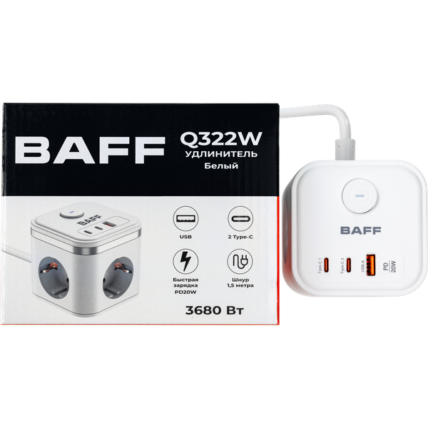 Изображение товара Удлинитель Baff Q322W
