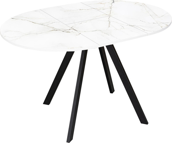 Изображение товара Обеденный стол Древпром М156 Пралеска ДП1-02-11 (оникс/черный матовый)