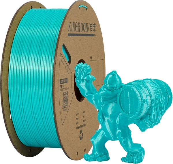 Изображение товара Пластик для 3D-печати Kingroon PLA Silk 1.75мм / NSC006 (1кг, зеленый)