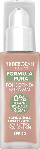 Изображение товара Тональный крем Deborah Milano Formula Pura Extra Mat Foundation тон 01 (30мл)