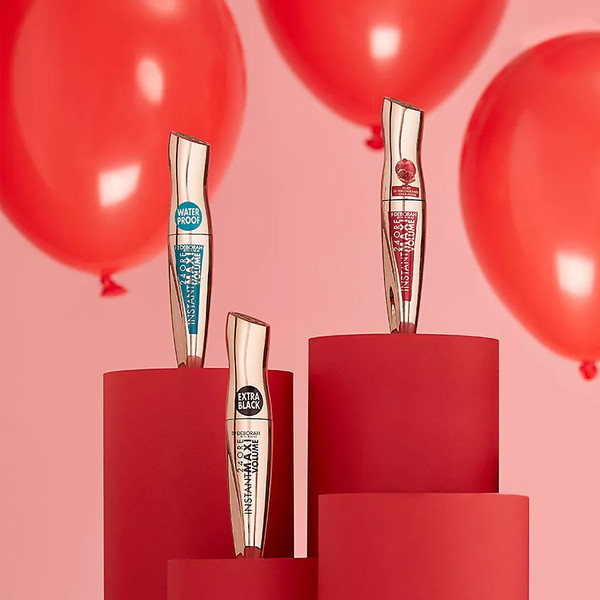 Изображение товара Тушь для ресниц Deborah Milano 24Ore Instant Maxi Volume Mascara водостойкая (12мл)