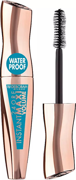 Изображение товара Тушь для ресниц Deborah Milano 24Ore Instant Maxi Volume Mascara водостойкая (12мл)
