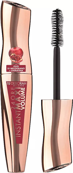 Изображение товара Тушь для ресниц Deborah Milano 24Ore Instant Maxi Volume Mascara с гранатом (12мл)