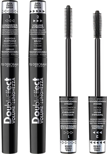 Изображение товара Тушь для ресниц Deborah Milano Mascara Double Effect тон черный (8мл)