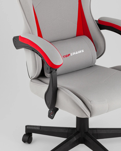 Изображение товара Кресло геймерское TopChairs Phantom GF-8080 TT704+TT703 (серый/красный)