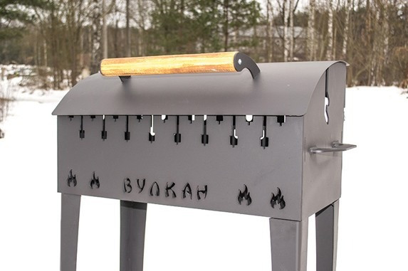 Изображение товара Мангал Вулкан Гриль 4мм на колесах