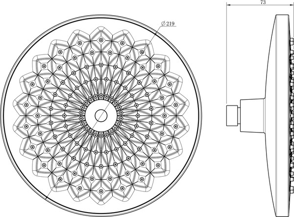 Изображение товара Лейка верхнего душа Lauter Iris 21S20080