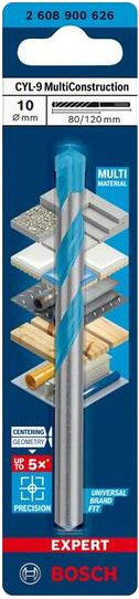 Изображение товара Сверло Bosch Expert CYL-9 MultiConstruction 10.0х80х120мм (2.608.900.626)