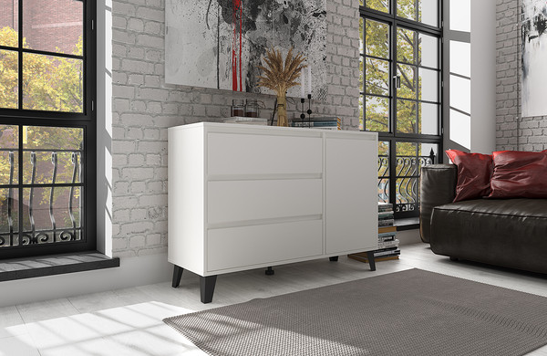 Изображение товара Тумба Anrex Boxwell Berg 1D3S (белый)