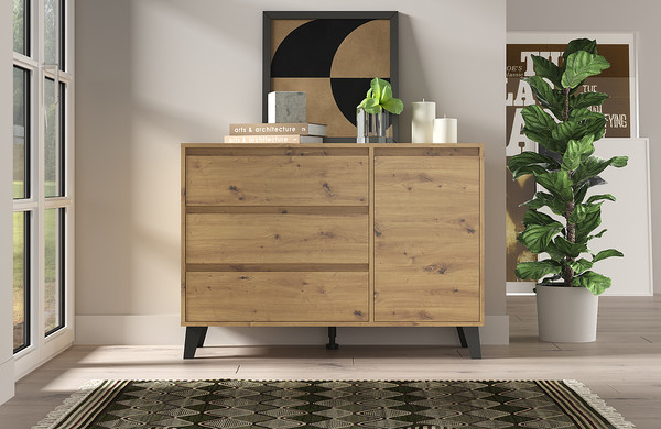 Изображение товара Тумба Anrex Boxwell Berg 1D3S (дуб артисан)