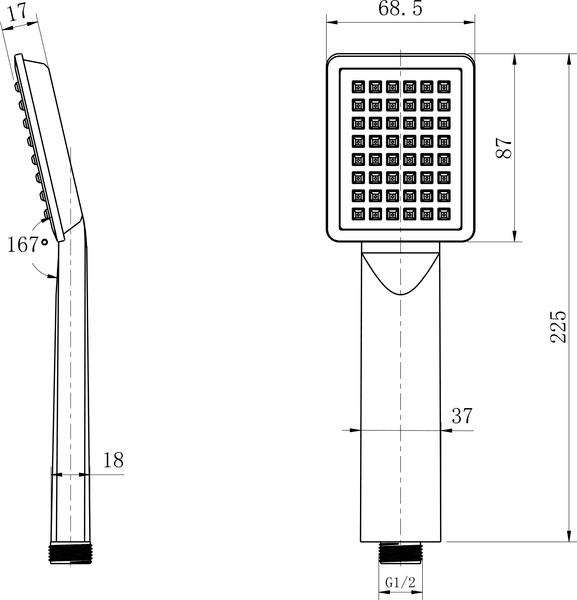 Изображение товара Лейка ручного душа Lauter Serene 21S00103